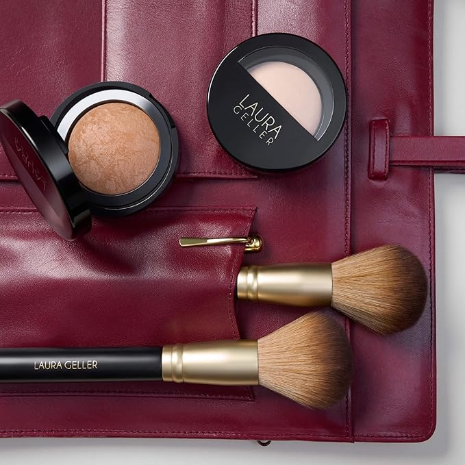 LAURA GELLER NEW YORK Cosmetic Professional Makeup Brushes - Cruelty-Free - 11 Setting Powder Brush
