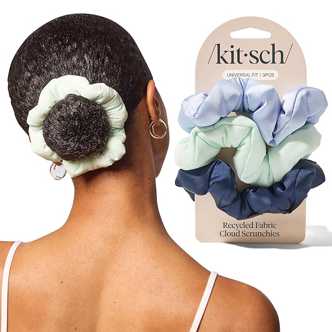 Kitsch Scrunchies for Women - Garden Bouquet, 3pcs