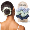Kitsch Scrunchies for Women - Garden Bouquet, 3pcs