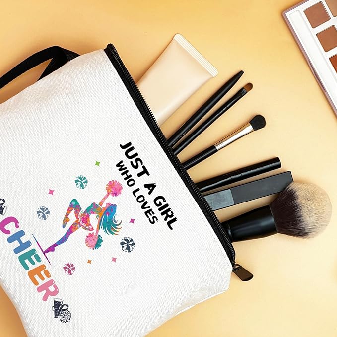 ARIOSEY Cheerleader Cheerleading Gifts, Cheer Makeup Bag Pouch