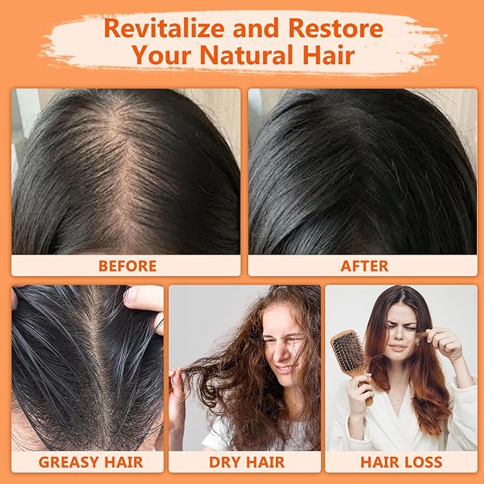 Natural Batana Hair Revival Formul, 4-in-1 Liquid Batana Oil, Batana Oil for Hair, Rosemary Oil for Hair, for Men and Women, Prevents Dry Hair & Hair Loss for All Hair Types (2PCS)