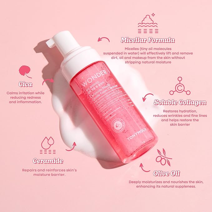 TONYMOLY Wonder Ceramide Mochi Essentials Set - Hyaluronic Acid & Cica