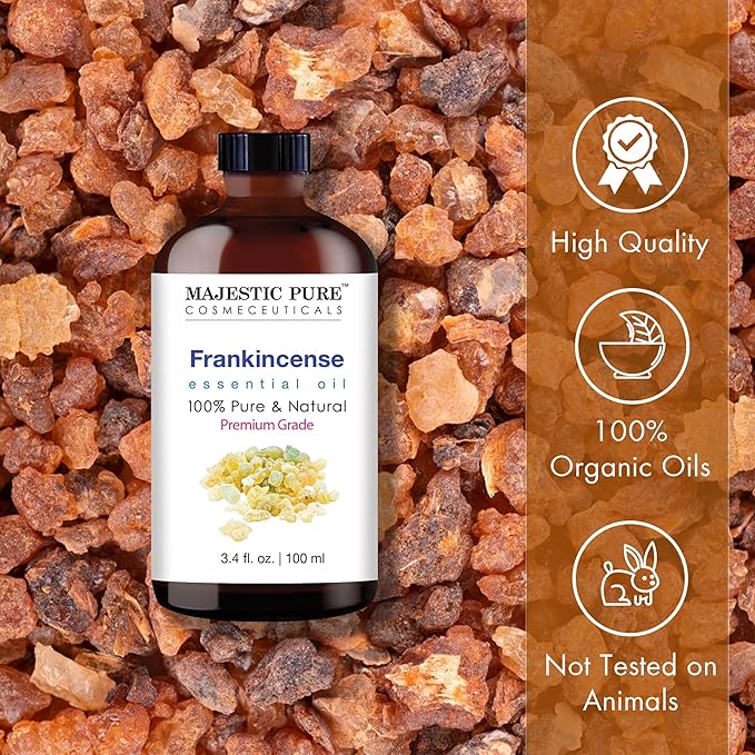 Majestic Pure Frankincense Essential Oil for Diffuser - 3.4 Fl Oz