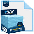 AAY Disposable Bed Pads 30"X36" 50pcs, Tear-Resistant Underpads