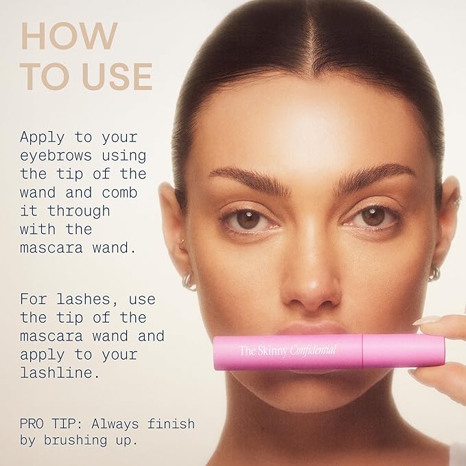 The Skinny Confidential Brow Peptide Eyebrow & Eyelash Styling Serum