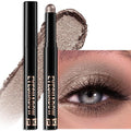 Wugbc Taupe Shimmer Eyeshadow Stick, Waterproof Cream Eye Shadow Pencil Long-Lasting Crease-Proof Glitter Eyeshadow Crayon Smooth High Pigmented Highlighter Blendable Neutral Eye Shadow Liner Makeup