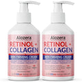 Alozera Firming Body Lotion with Retinol & Collagen, Anti-Aging Body Moisturizer Cream for Crepey Skin, Improves Skin Elasticity, Lightweight & Fast Absorbing, No Added Fragrance, 16.9 Ounce (2-Pack)