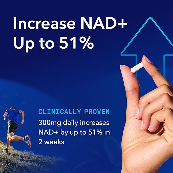 TRU NIAGEN Patented NAD+ Supplement, 300mg Niagen, 180 Servings | Nicotinamide Riboside (NR) Take 1 Daily | 2 Bottles