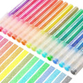 HANKU Glitter Highlighters, 16-Count, Chisel Tip Glitter Highlighters Assorted Colors, Sparkly Pastel Highlighter Markers for Adults Journaling Coloring Drawing Doodling