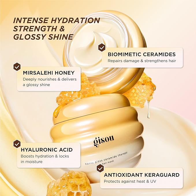 Gisou Honey Gloss Ceramide Therapy Hair Mask (7.8 fl oz)