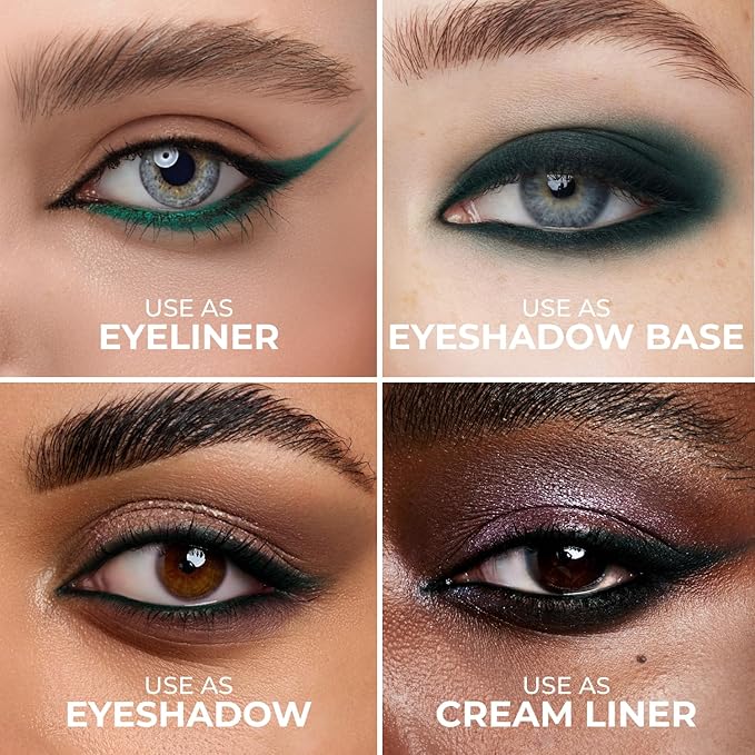 Lamel No Smudge Waterproof Gel Eyeliner Pencil – Metallic Green