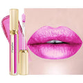 Hot Pink Lipsticks for Women Metallic Glitter Lipstick Long Lasting