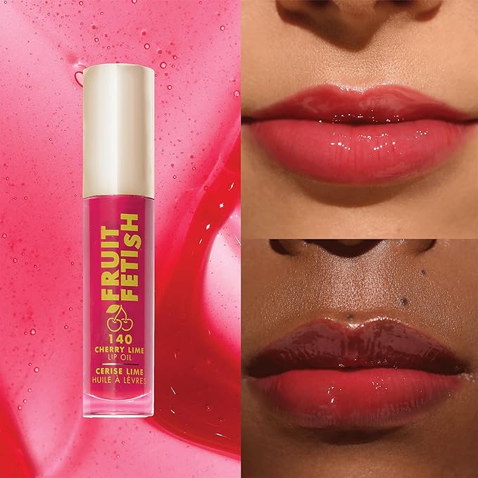Milani Fruit Fetish Lip Oil, Tinted Hydrating Lip Gloss - Cherry Lime