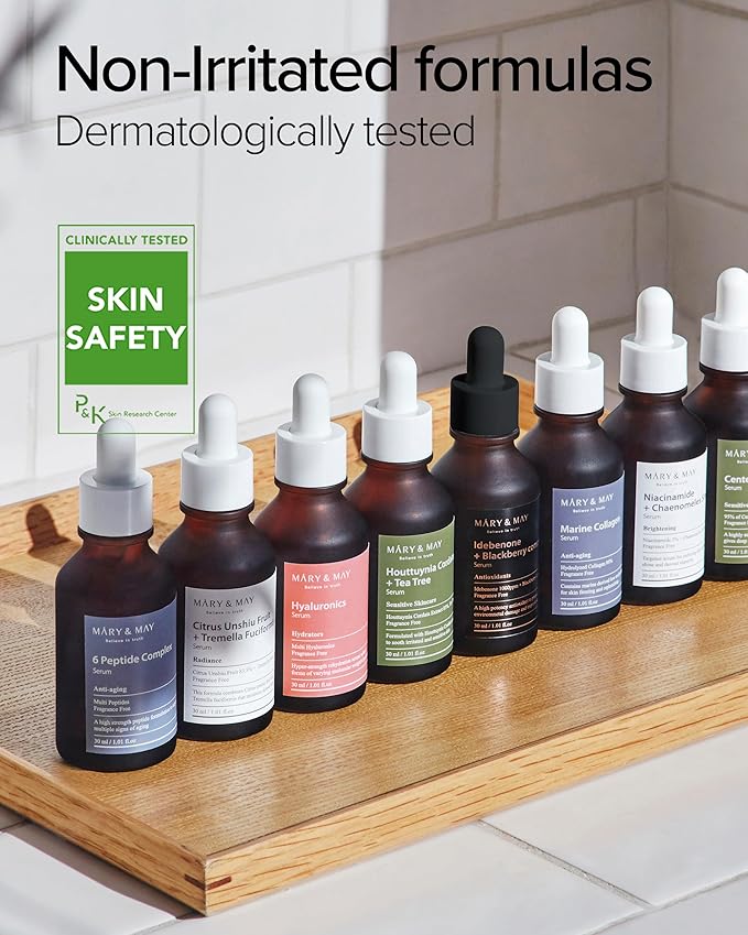 Mary&May Hyaluronic Acid Serum with 6 Types HA, 1.01 fl oz