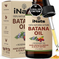 iNats Batana & Rosemary Hair Growth Serum (2 Fl Oz) - Nourish & Detox Scalp for Thicker, Stronger, Longer - Dr. Sebi Recommended, Natural Hair Oil for Women & Men – Intensive Repair & Nourishing
