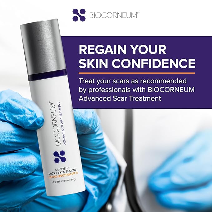 Biocorneum Silicone Scar Gel with Silishield®, SPF 30 Scar Cream, 20g