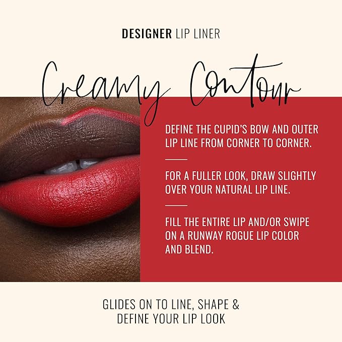Runway Rogue Matte Lip Liner Pencil with Sharpener, ‘Statement Piece’