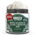 Grazly Whipped Beef Tallow for Skin - Unscented, 2.5 oz