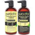 PURA D'OR Advanced Therapy Biotin Shampoo & Hair Regrowth Conditioner Set For Hair Thinning, CLINICALLY TESTED Effective Thickening Results, For Women & Men, Invigorating Forest Scent, 16oz x2
