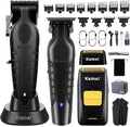 KEMEI Professional Hair Clippers and Trimmers Set Cordless Barber Clippers