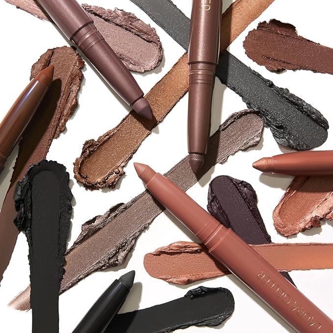 LAURA GELLER NEW YORK Kajal Longwear Kohl Eyeliner Pencil – Antique Bronze – Smooth, Blendable Application, Long-Wearing, Non-Creasing – Infused with Caffeine & Vitamin E – Built-In Sharpener