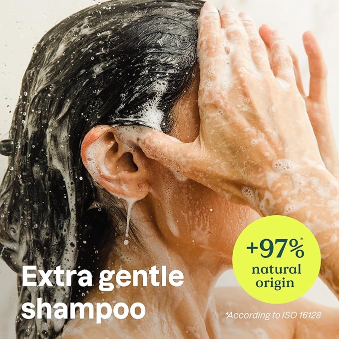 Bundle of ATTITUDE Hair Shampoo and Conditioner, Plant- and Mineral-Based Ingredients, Vegan and Cruelty-free Beauty and Personal Care Products, Unscented, 16 Fl Oz and 8 Fl Oz