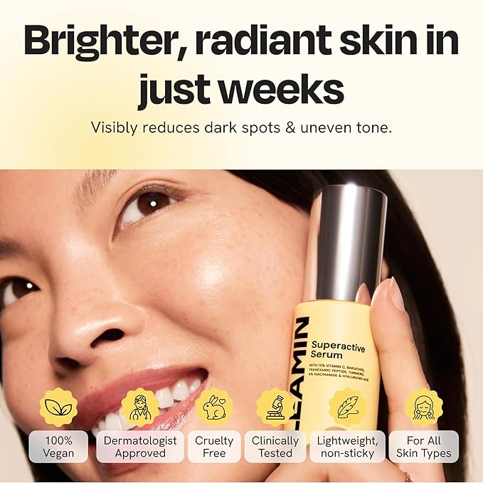 Gleamin Superactive Vitamin C Serum for Face, 1 fl oz, 15% Vitamin C