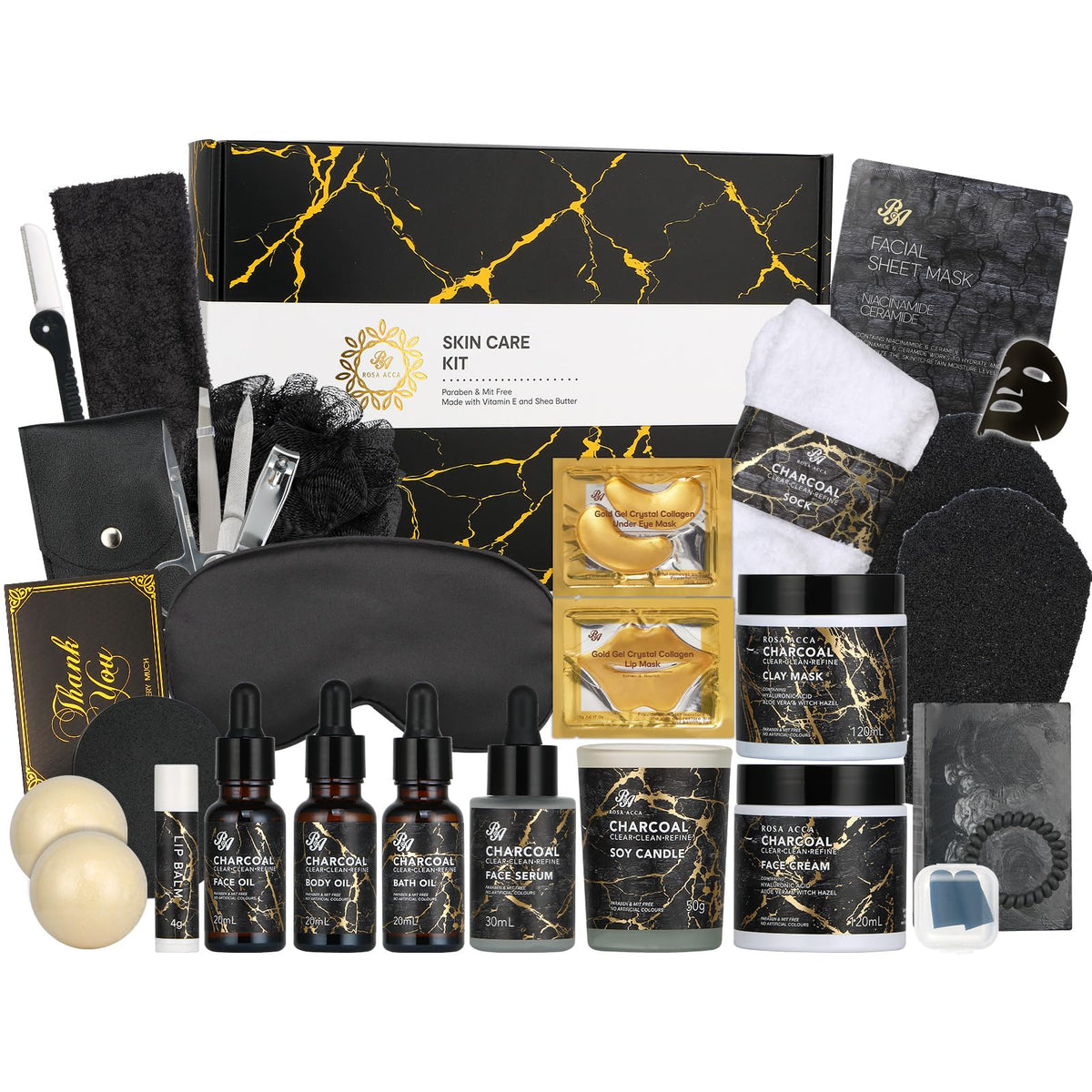 Gifts for Women & Men, 30Pcs Birthday Gift for Women, Face Skin Care Set
