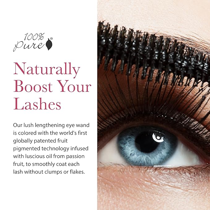 100% PURE Maracuja Oil Mascara, Dark Chocolate, 0.35 oz