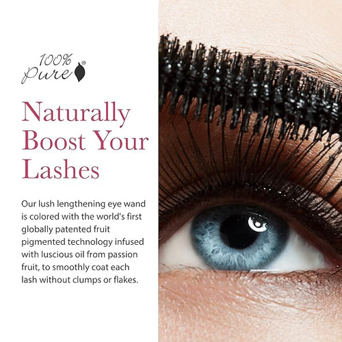 100% PURE Maracuja Oil Mascara, Dark Chocolate, 0.35 oz