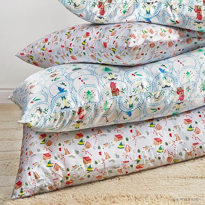 Kitsch x Elf North Pole Satin Pillowcase - Standard Size 19x36
