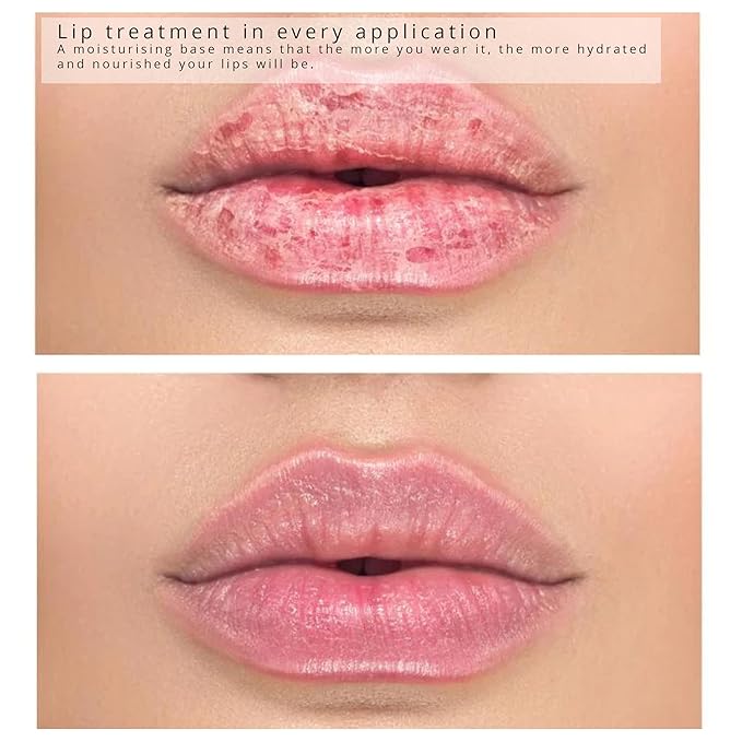 Karen Murrell Natural Lipstick - Lip Tint 44 Tropical Sunset - Sheer Buildable to Glossy Lip Tint - 100% Natural Ingredients, Moisturizes & Hydrates Lips - Paraben & Cruelty Free