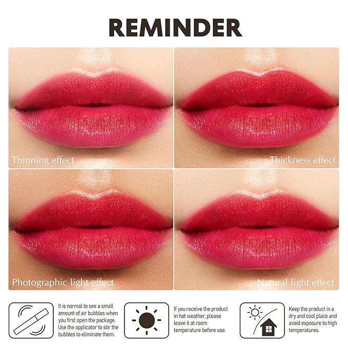 Depuplum Red Lipstick Moisturizing for Women Shimmer Tinted Lip Balm Hydrate Nourish Raspberry Lip Gloss Vegan& Cruelty Free Lip Makeup, ZG108 Passion