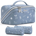 BOYATU Travel Makeup Bag Cosmetic Bags for Women: 3-Piece Makeup Bag Set