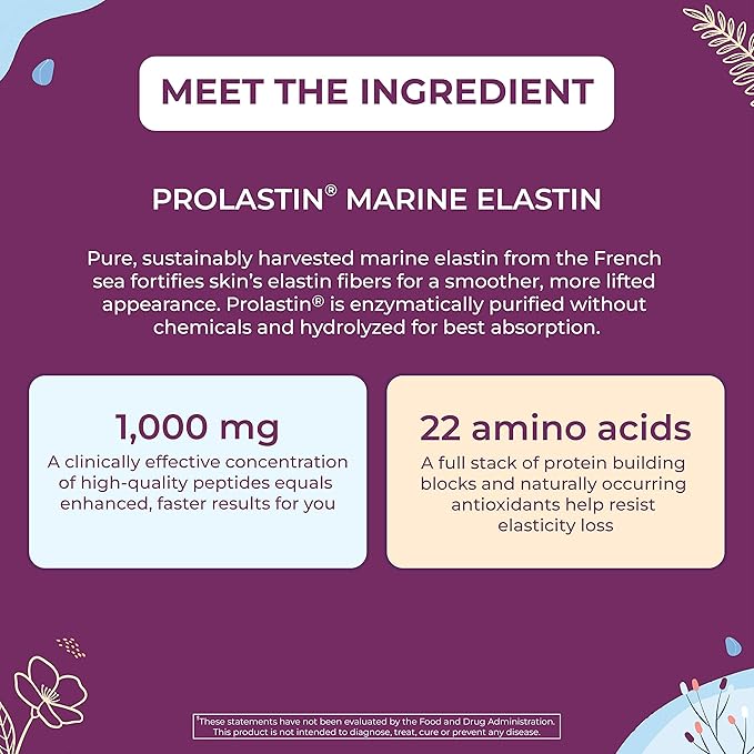 Body Kitchen Pro Elastin Peptides Supplement Marine-Derived, 60 Capules