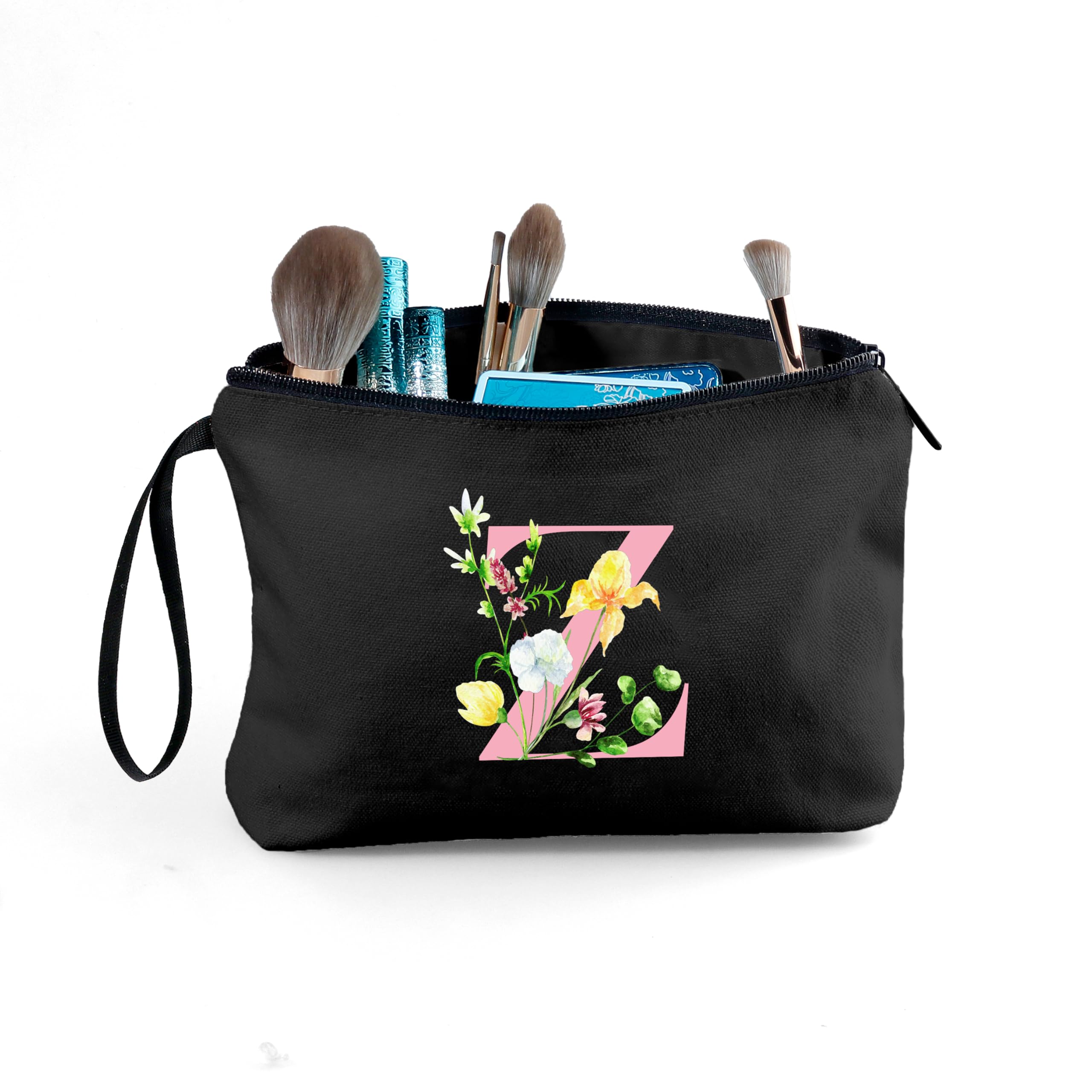 SEAMOON A-Z Gifts for Women Who Have Everything, Makeup Bag with Mirror,Z