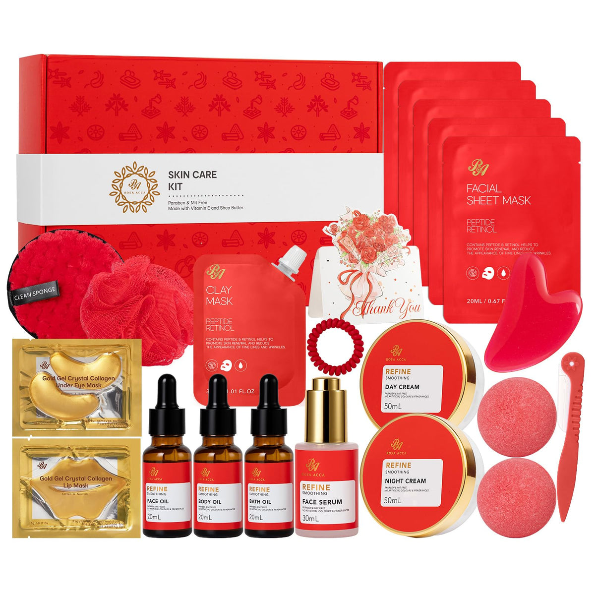 Gifts for Women & Men, 30Pcs Birthday Gift for Women, Face Skin Care Set