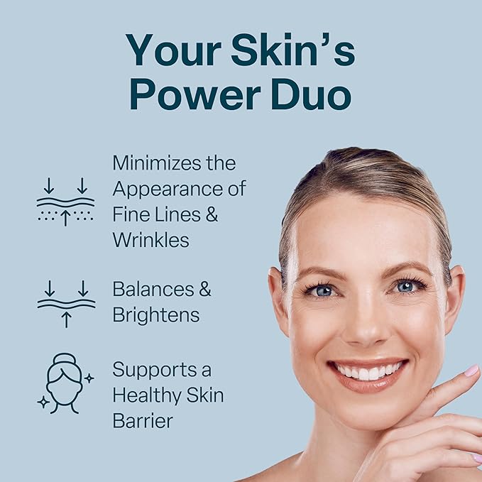 QRxLabs 1% Retinol + 5% Niacinamide Serum – Brightening Face Serum to Help Improve the Appearance of Pores, Texture & Uneven Skin Tone – 2 Fl Oz