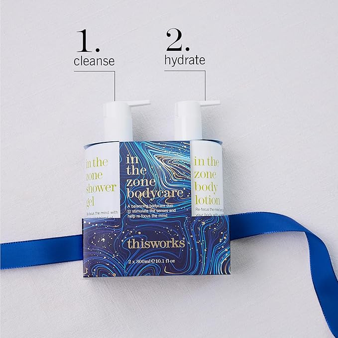 This Works In The Zone Set 10.1 fl oz each - Shower Gel & Body Lotion Duo