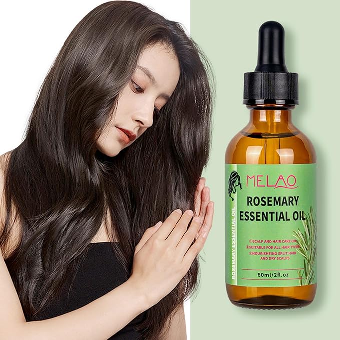 Hobaca Organics Rosemary Mint Scalp & Hair Strengthening Oil for All Hair Types, 2 Ounce (2 FL Rosemary Mint Oil)