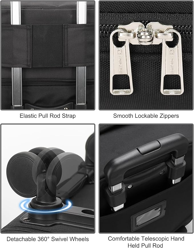 Rolling Makeup Case Professional Makeup Train Case for Makeup Artist