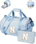 Vogewood Girls Travel Duffle Bag, Toddler Birthday Gift, Initial Duffel Bag