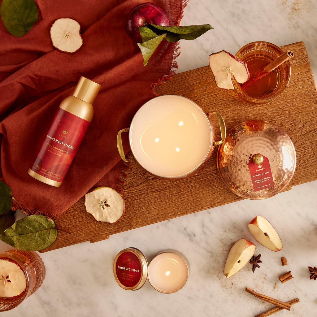 Thymes Home Fragrance Mist – Room Air Fresheners for Home Long Lasting – Air Freshener Spray – Premium Home Fragrance with Notes of Pressed Apple, Clove & Cardamom (Simmered Cider, 3 oz)