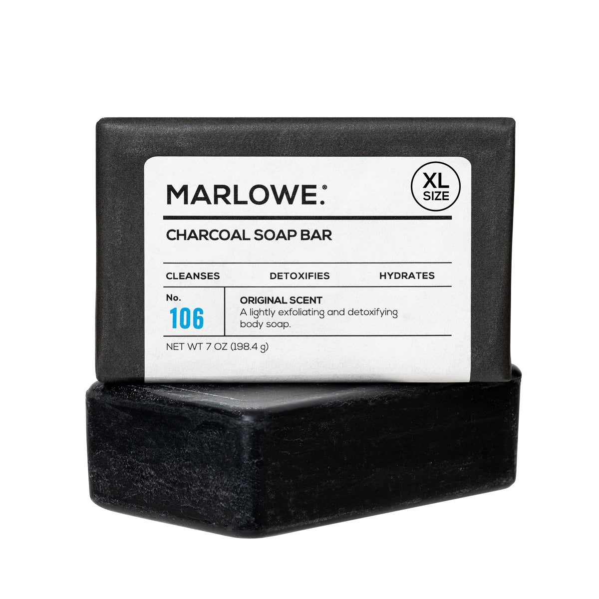 MARLOWE. Lightly Exfoliating Cleansing Soap Bar, Neroli 7 oz (3 Bars)