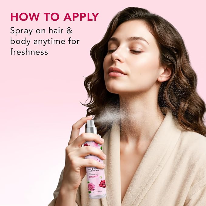 Botanic Hearth British Rose Hair Perfume & Body Mist- 3.4 Fl oz