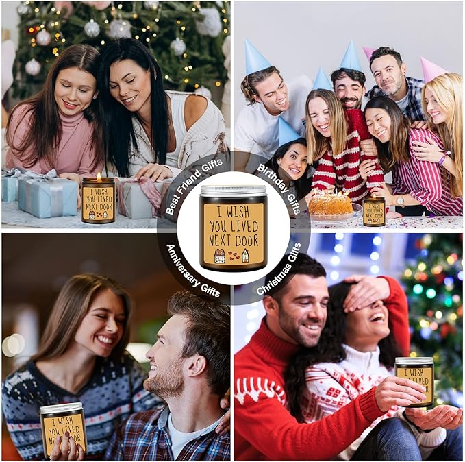 Birthday Gifts for Women, Unique Gifts for Women, Best Friend, BFF, Mom, Sister Gift for Sisters, Funny Anniversary Christmas Unique Gift for Her - Lavender Scented Candles