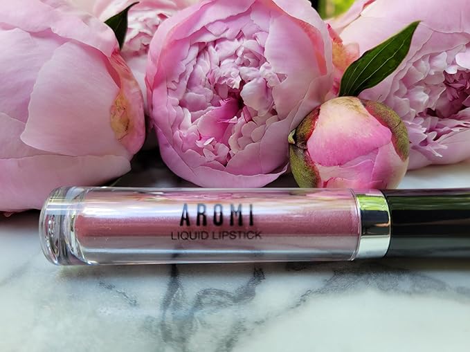 Aromi Fairy Tale Metallic Matte Liquid Lipstick, Dusty Mauve