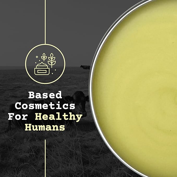 The Tallowed Truth Tallow and Honey Balm, Beef Tallow for Face, 2 oz