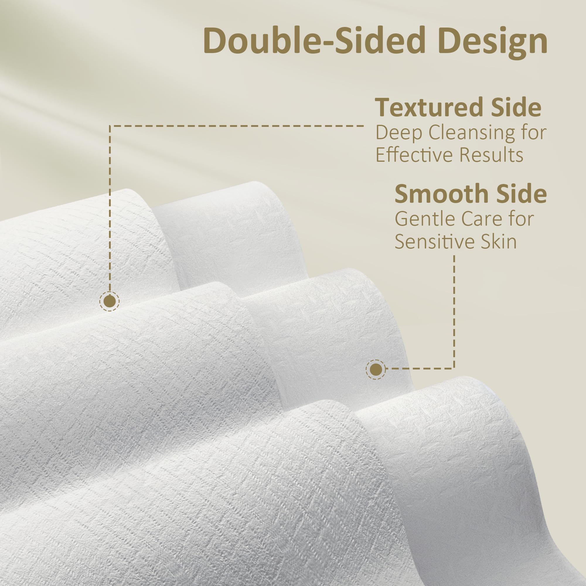 Ourmed Life Disposable Face Towels, 10 x 12 in XL Facial Towels, 50 Count