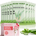 GIRLEARLE Paraffin Wax Refills 10 Packs for Paraffin Wax Bath Machine - for Dry Cracked Skin on Hands, Feet, Elbows - Moisturizing Hydration to Relieve Stiff Muscles & Joints (Aloe vera)